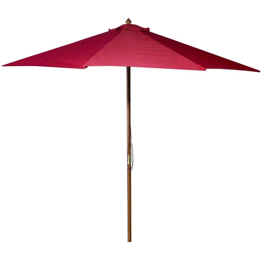 Jordan Manufacturing Red Market 9 Ft No Tilt Octagon Patio