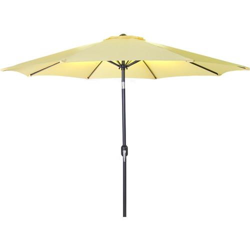 Jordan Manufacturing Canary Yellow Market 9 Ft Push Button Tilt Octagon Patio Umbrella With Black Steel Frame In The Patio Umbrellas Department At Lowes Com