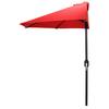 Jordan Manufacturing Red Market 4-ft No-tilt Patio Umbrella with Black ...