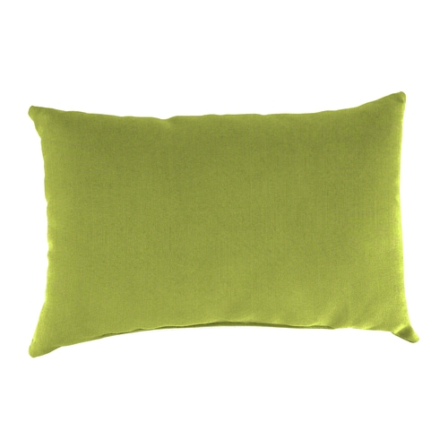 Jordan Manufacturing Outdoor 18 x 12 Toss Pillow Solid Spectrum Kiwi ...