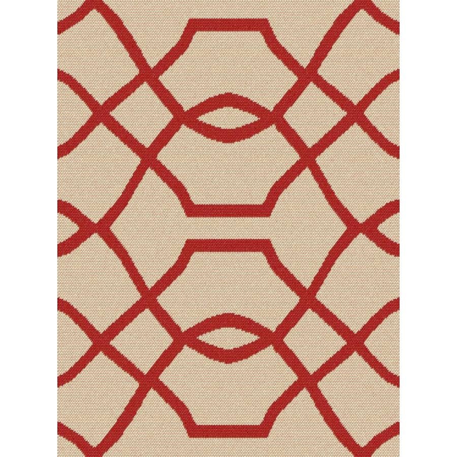 Sunbrella Outdoor Fabric By The Yard 54-in W Folio Terracotta Geometric ...