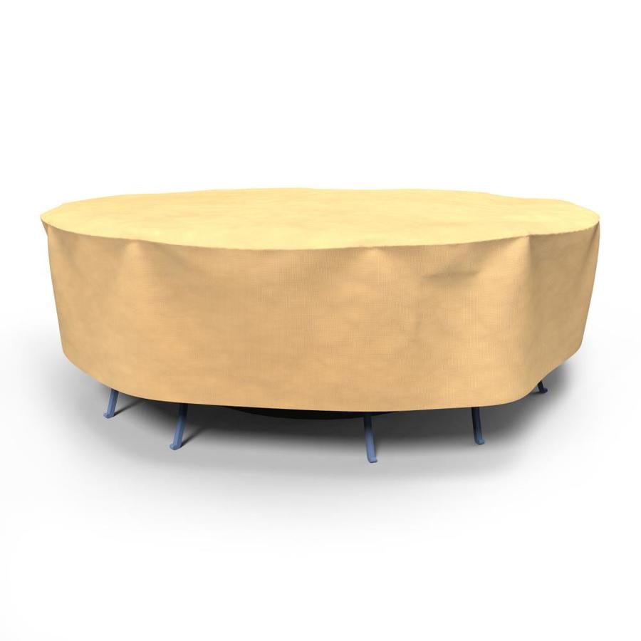 Duck Covers Ultimate 90 In Round Patio Table With Chairs Cover In The Patio Furniture Covers Department At Lowes Com