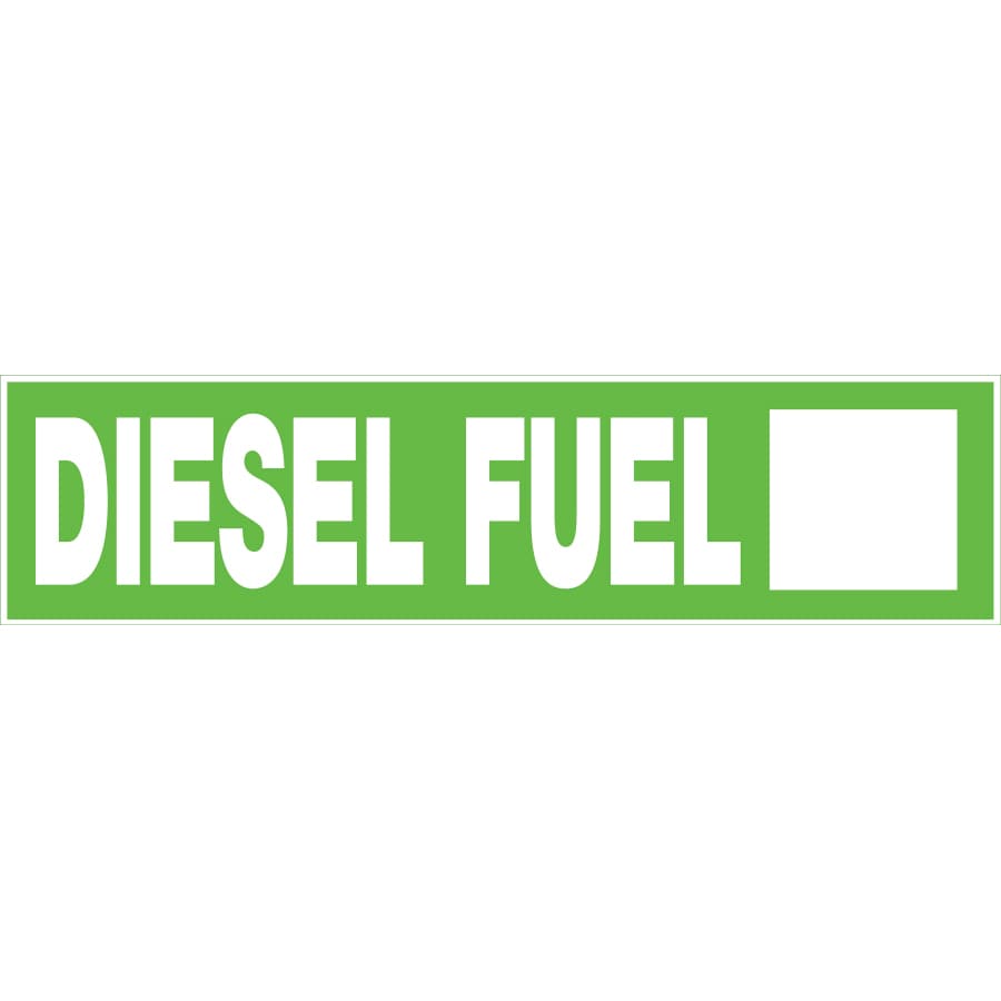 Hillman 845629 2-in x 8-in Diesel Fuel Sign