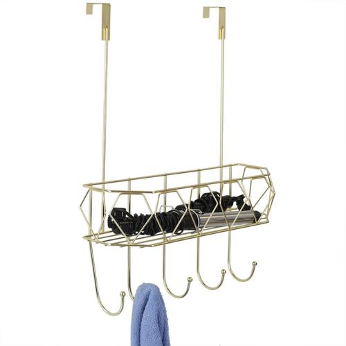 over door hooks with basket