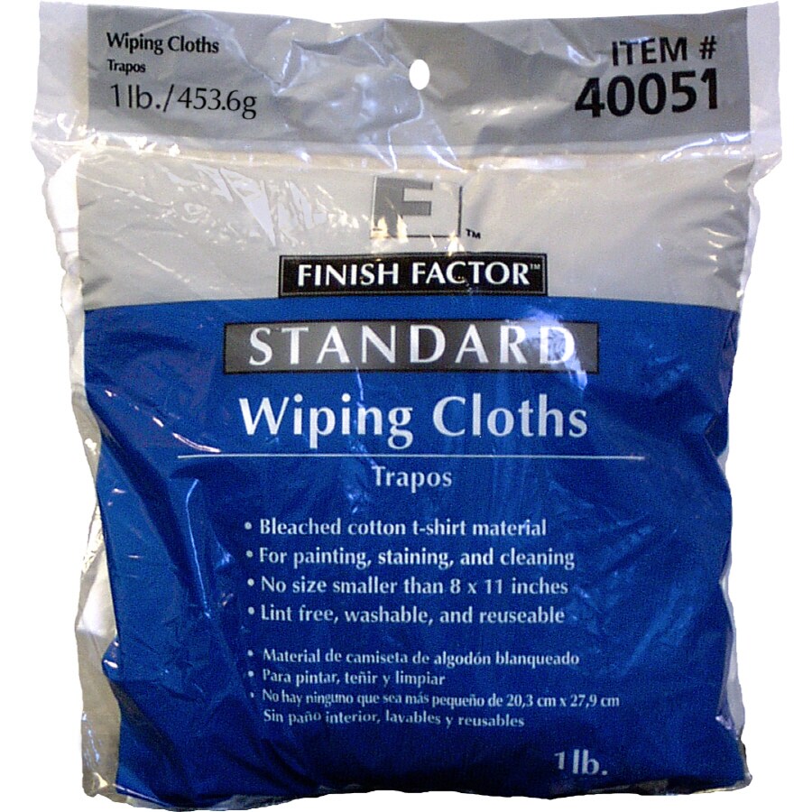 Bag-A-Rags Reusable Wiping Cloths, Cotton, White, 1lb Pack