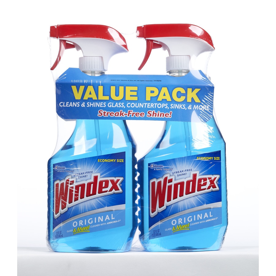 Windex® Window & Glass Cleaner, Unscented, 32 oz, 12/cs