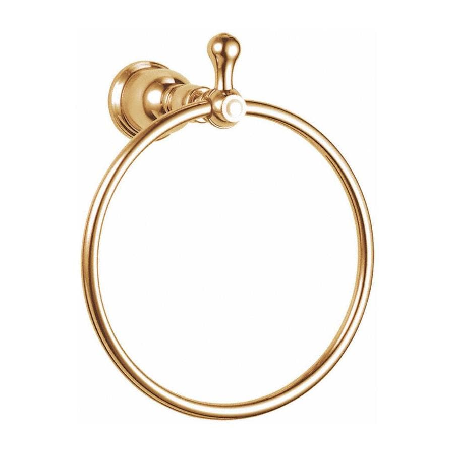 Danze Opulence Polished Brass Wall Mount Towel Ring at Lowes.com