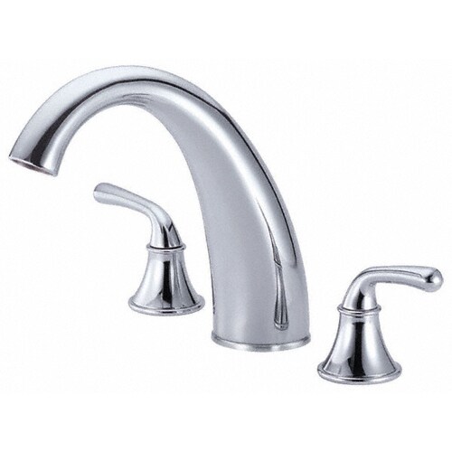 Danze Bannockburn Chrome 2-Handle Adjustable Deck Mount Bathtub Faucet at Lowes.com