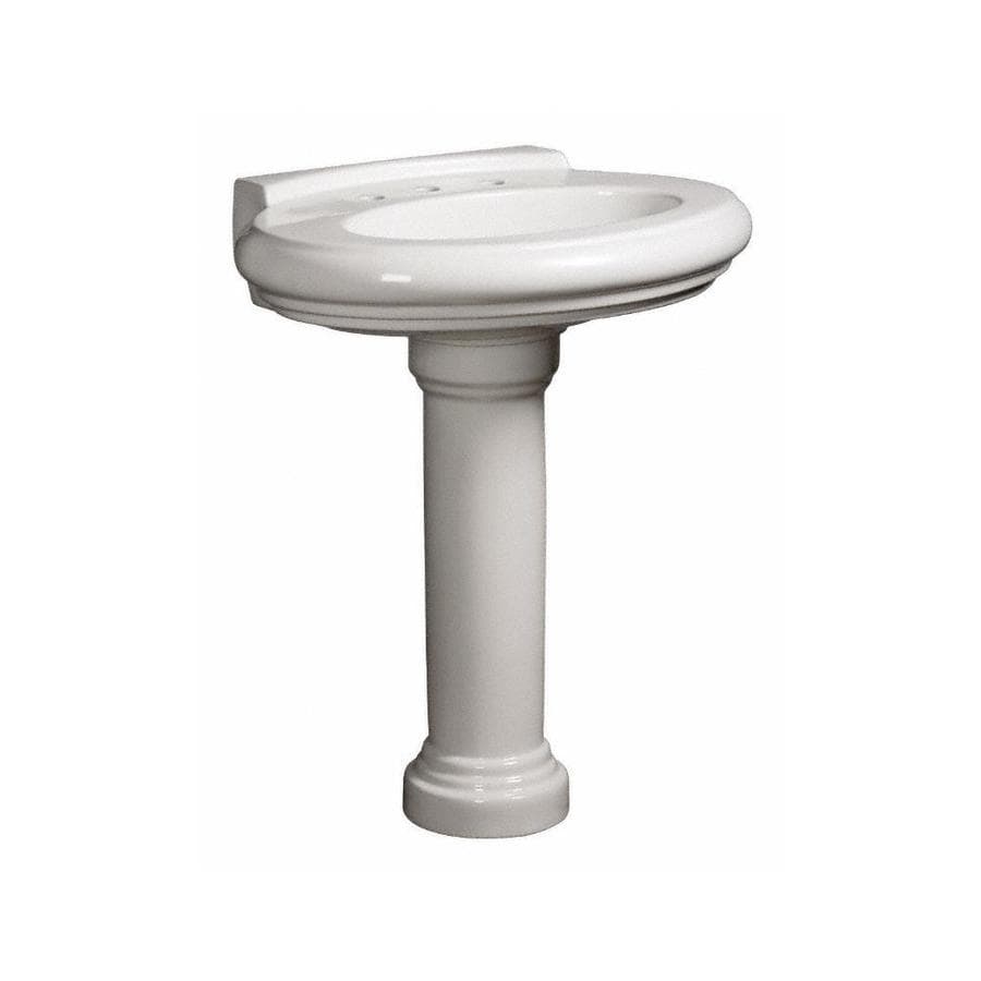 ... 28.125-in H White Vitreous China Pedestal Sink Base at Lowes.com