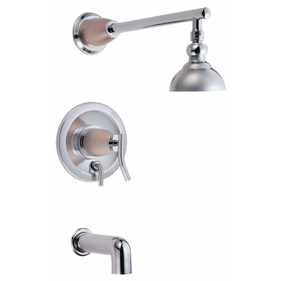 Danze Sonora Chrome w/Satin Nickel Accents 1-Handle Tub & Shower Faucet ...