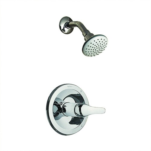 AquaSource Chrome 1Handle Shower Faucet with SingleFunction