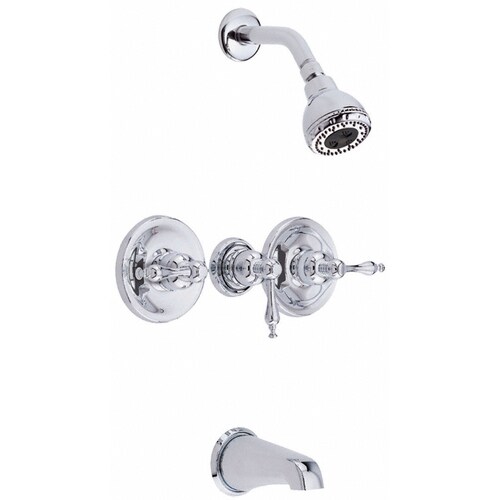 Danze Sheridan Chrome 3Handle Tub & Shower Faucet with MultiFunction