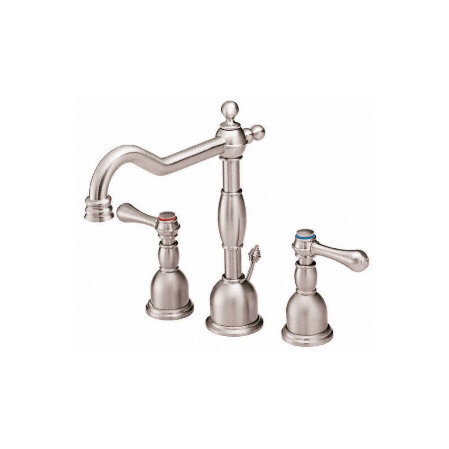 Danze D304057BN Opulence Brushed Nickel Widespread 2-handle WaterSense Bathroom Sink Faucet with Drain