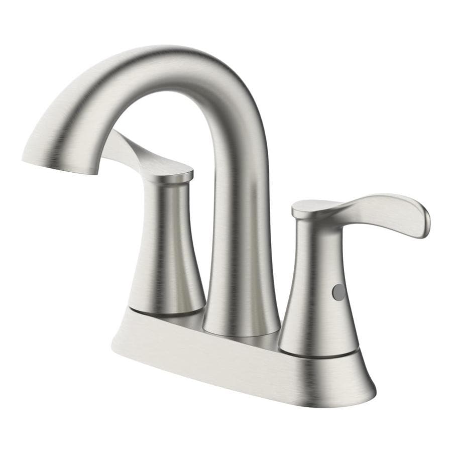 allen + roth 2-Handle 4-in Centerset WaterSense Bathroom Sink Faucet ...