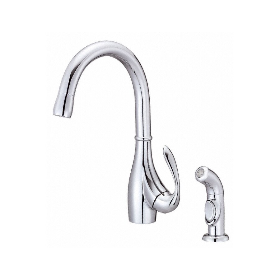 Danze D401546 Bellefleur Chrome Single Handle High-arc Kitchen Faucet with Side Spray Included