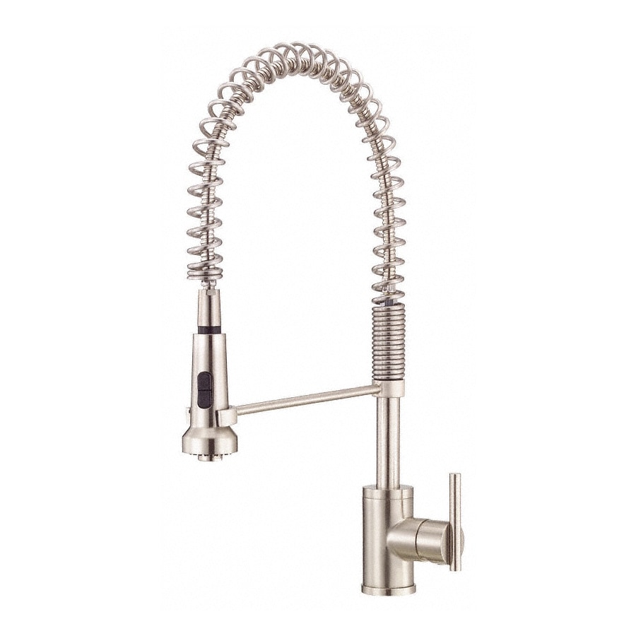 Shop Danze Parma Stainless Steel 1 Handle Pull Down Kitchen Faucet