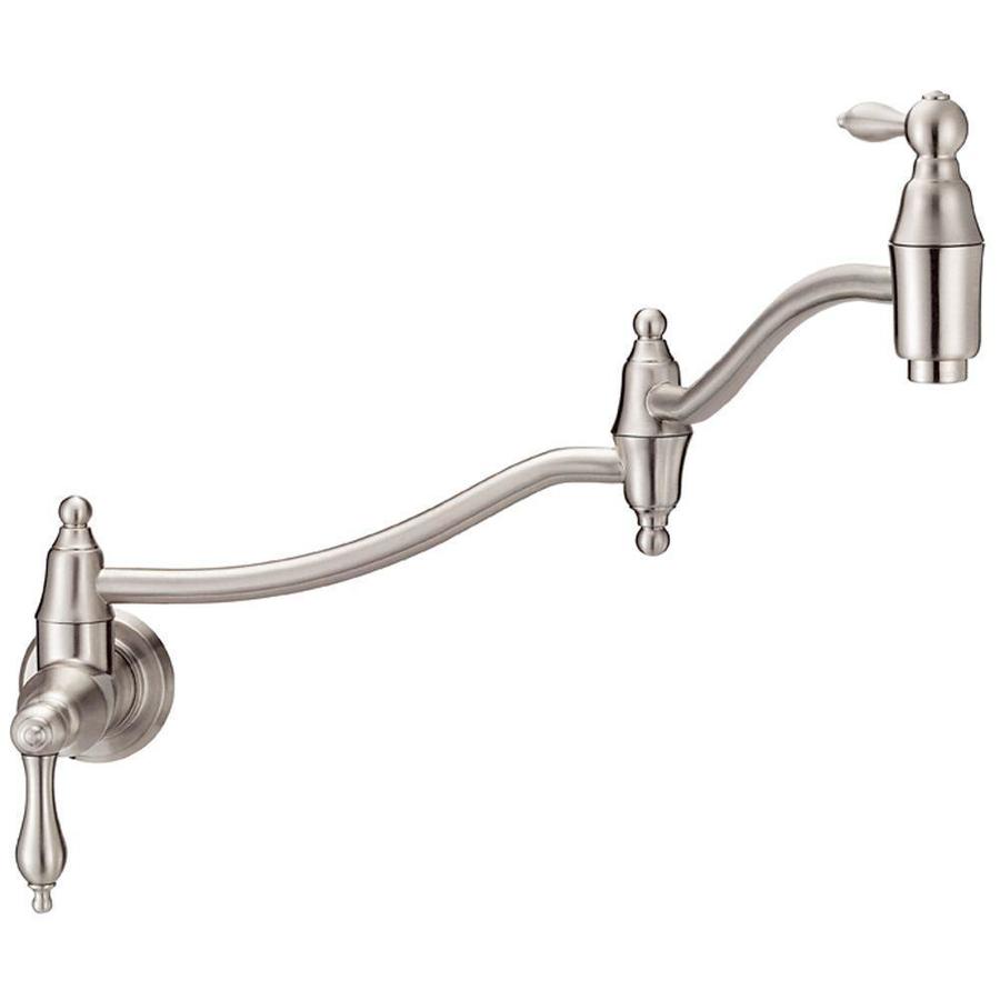 Danze Fairmont Stainless Steel 2 Handle Wall Mount Pot Filler Danze Fairmont Stainless Steel 2 Handle Wall Mount Pot Filler Kitchen Faucet