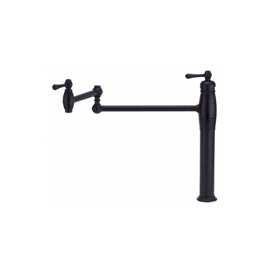 Danze D206557BS Opulence Satin Black 2-handle Pot Filler Kitchen Faucet