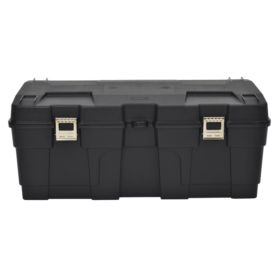 Contico 23 Gallon Black Plastic Storage Trunk At Lowes Contico 23 Gallon Black Plastic Storage Trunk