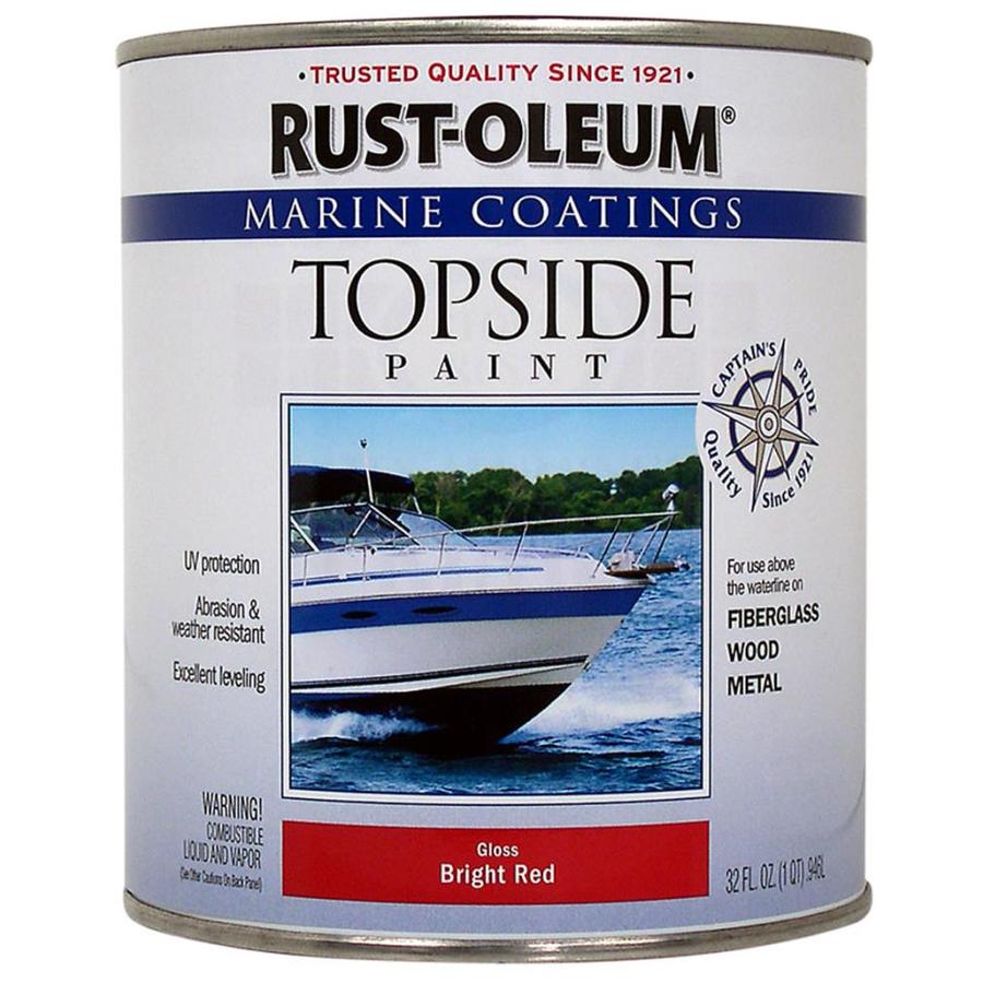 RustOleum Marine Coatings Bright Red Gloss Enamel OilBased Marine