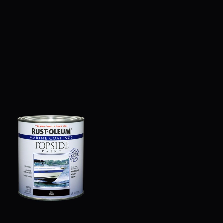 Rust-Oleum Marine coatings Black Gloss Enamel Oil-Based Marine Paint (1 ...