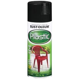 Rust-Oleum Specialty Paint for Plastic Black Fade Resistant Spray Paint (Actual Net Contents: 12-oz)