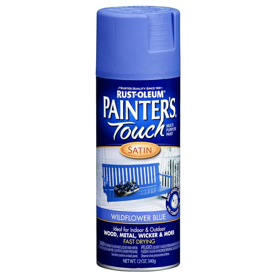 RustOleum 12oz Wildflower Blue Satin Spray Paint at