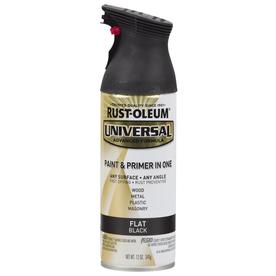 Rust-Oleum Universal Flat Black Rust Resistant Enamel Spray Paint (Actual Net Contents: 12-oz)