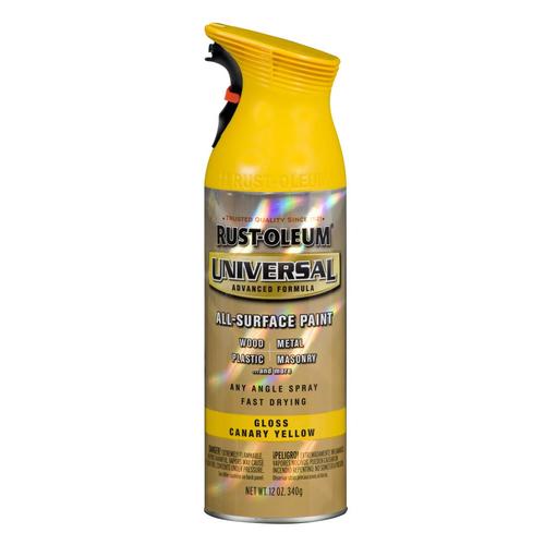 RustOleum Universal Gloss Canary Yellow Spray Paint and Primer In One