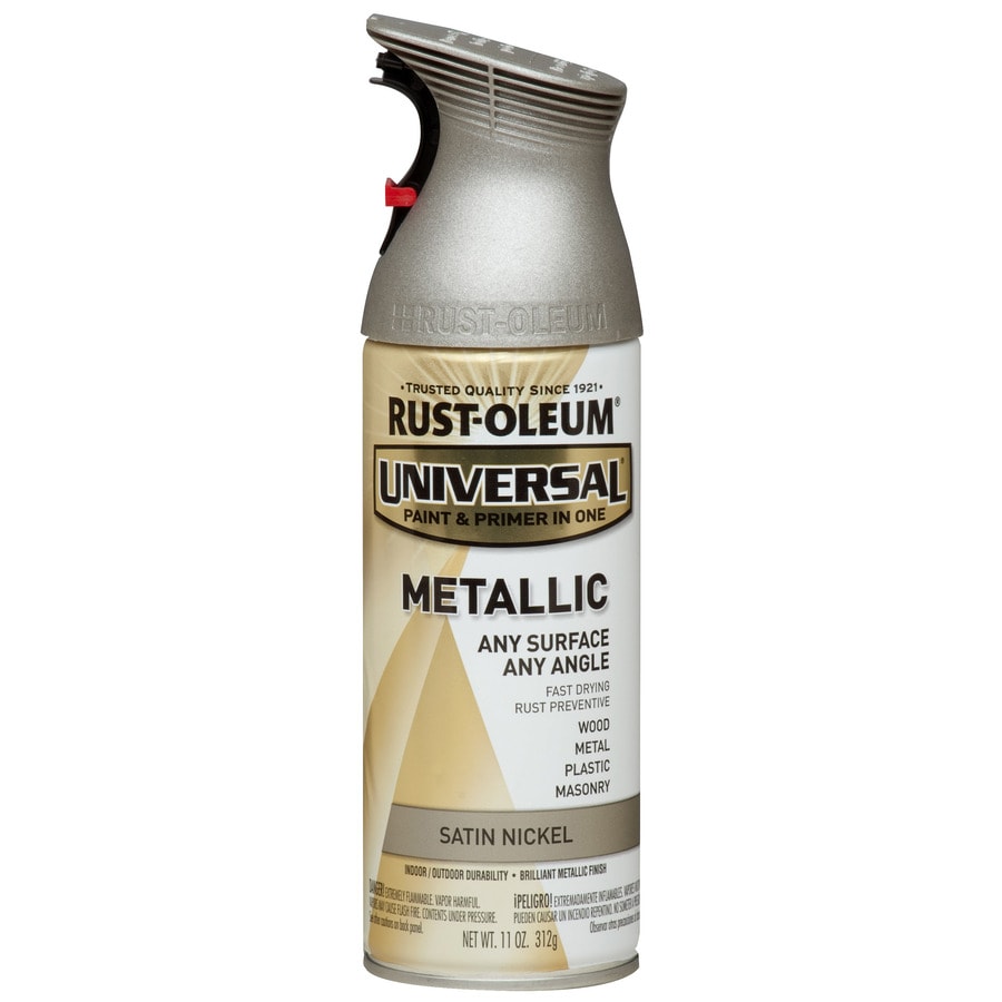 Shop Rust-Oleum Universal General Purpose Satin Nickel Metallic Spray ...