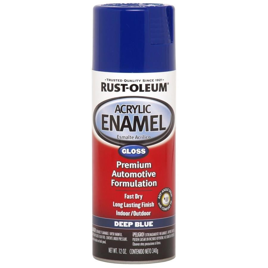 rust oleum spray paint blue