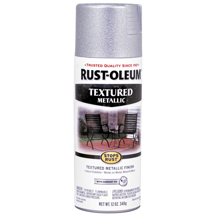 Rust-Oleum Stops Rust 11-oz Silver Textured Metallic Spray Paint in the ...