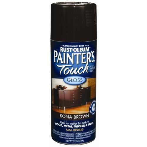 Rust-Oleum 12 Oz. Kona Brown Gloss Spray Paint in the Spray Paint