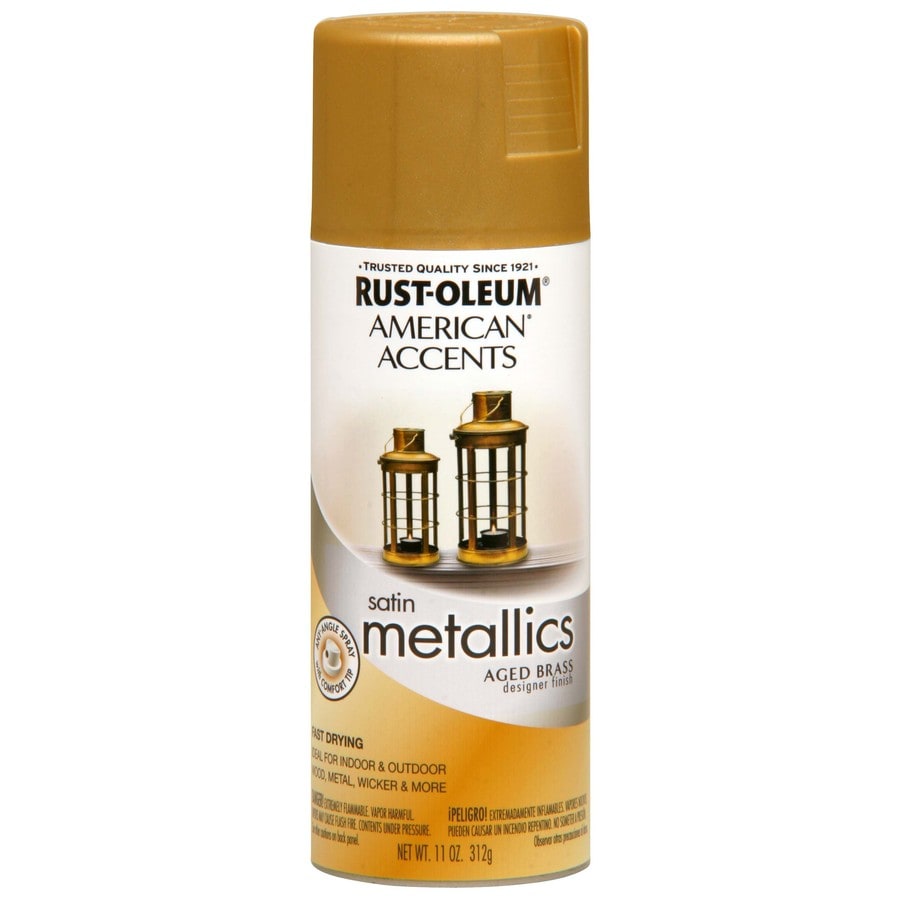 Rust-Oleum 254452 11-oz Aged Brass High-Gloss Spray Paint