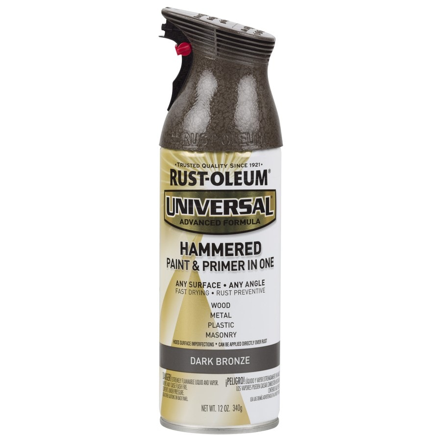 Rust-Oleum Universal Gloss Dark Bronze Hammered Spray Paint and Primer