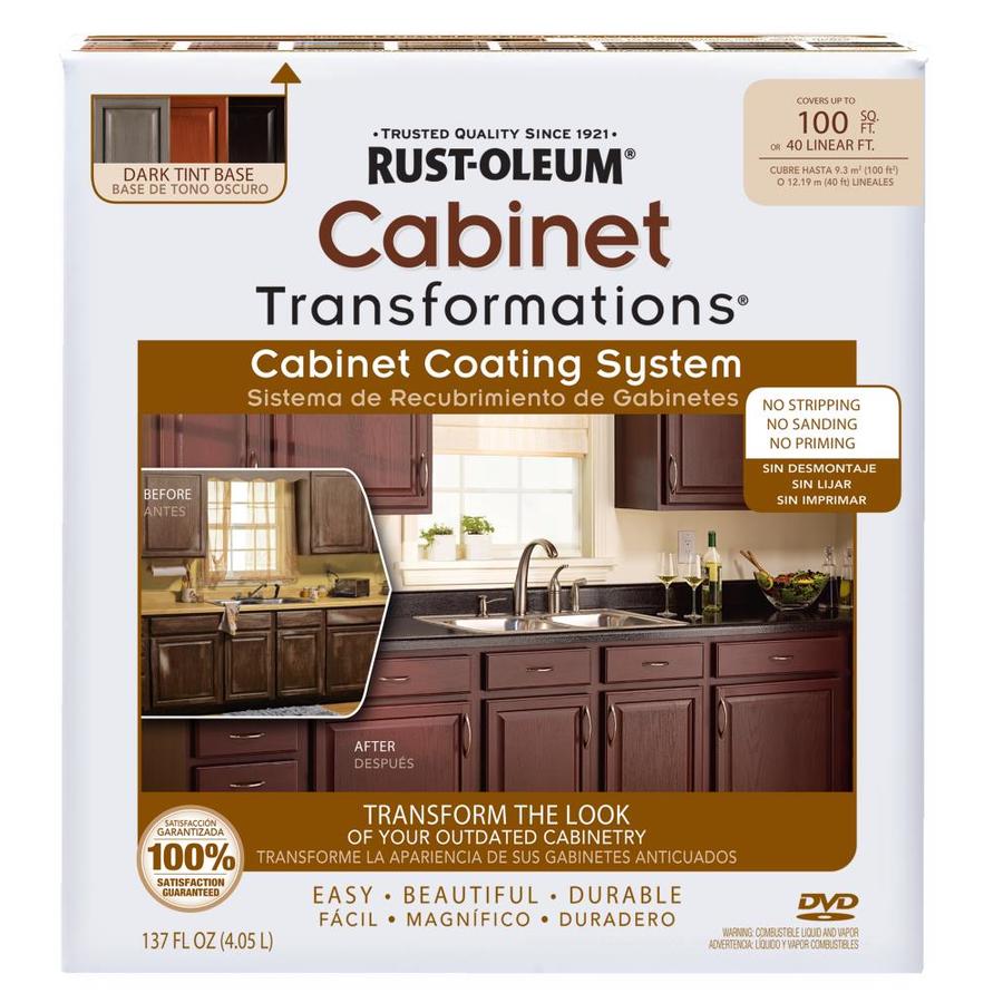 Rust-Oleum Cabinet Transformations Dark Base Satin Cabinet Resurfacing ...