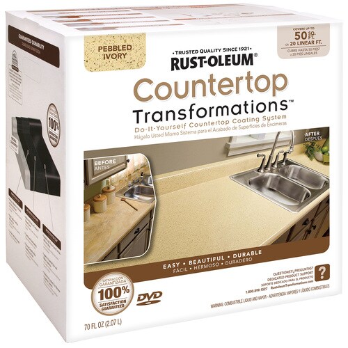 Rust Oleum Pebbled Ivory Semi Gloss Countertop Resurfacing Kit