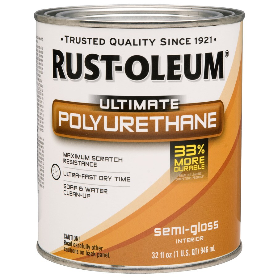 Rust-Oleum 260164 Ultimate Poly Semi-Gloss Water-Based 32 Unit Of Measure Polyurethane