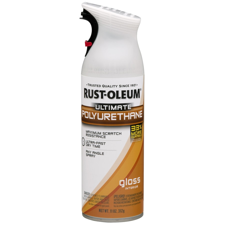 Rust-Oleum Ultimate Polyurethane Clear Fade Resistant Varnish Spray Paint  (Actual Net Contents: 11-oz) at