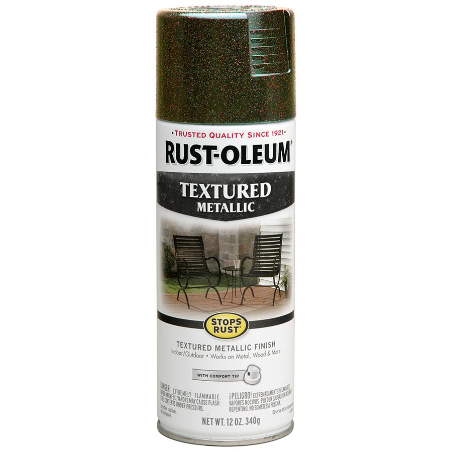 rust oleum spray paint metallic