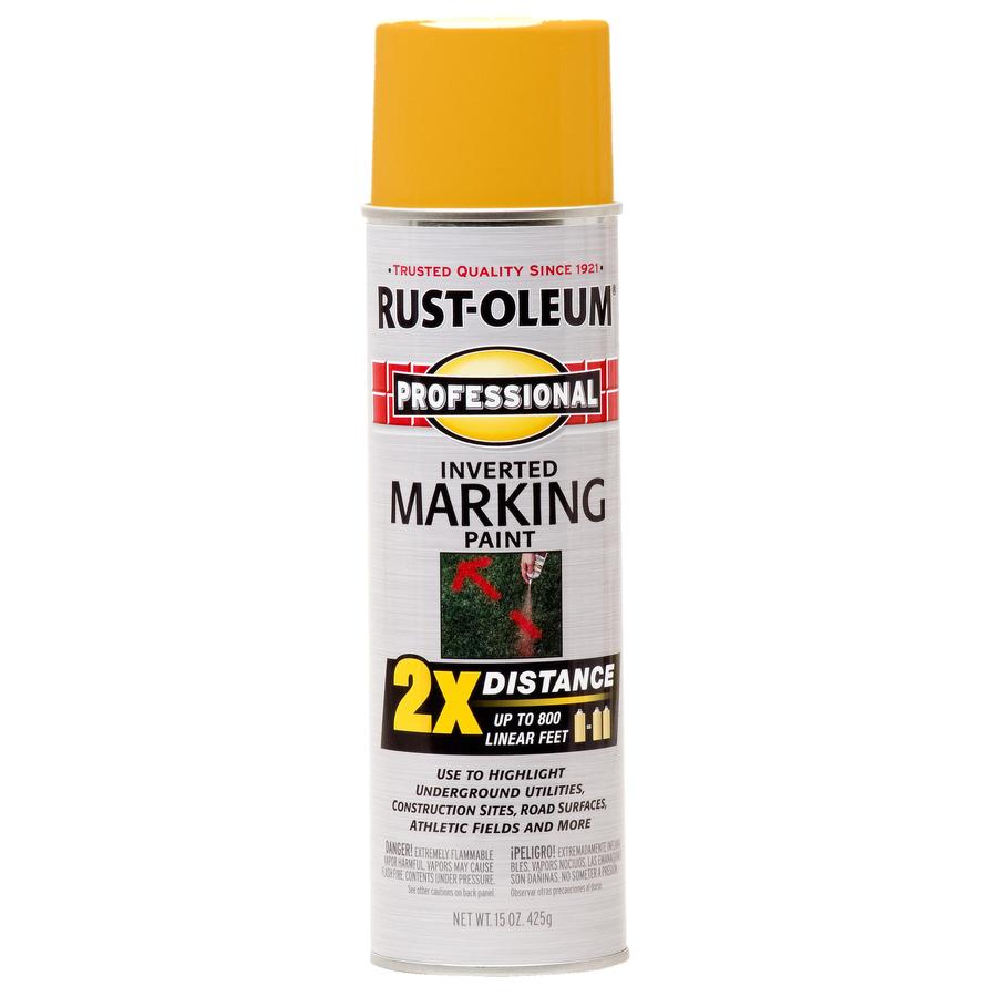 RustOleum 15oz Caution Yellow Flat Spray Paint at