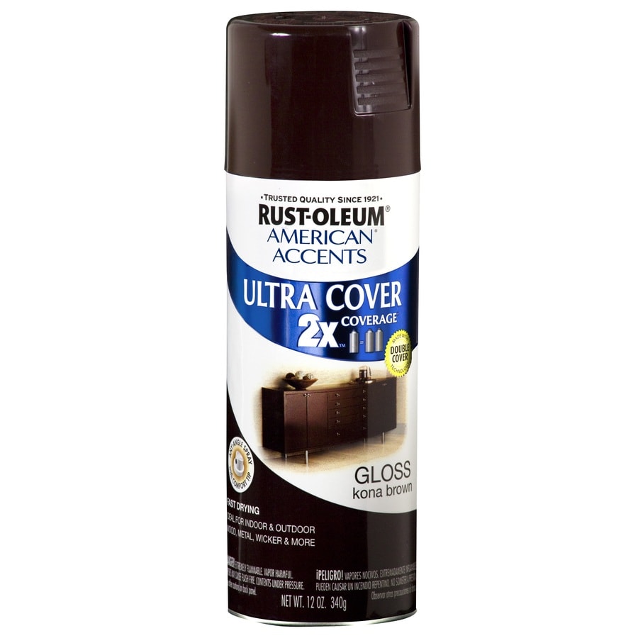 Rust-Oleum 12-oz Kona Brown Gloss Spray Paint at Lowes.com