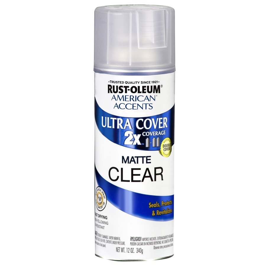 Black Rust-Oleum American Accents 2x Ultra Cover Matte Spray Paint, 6 Pack, Size: 12 oz Spray