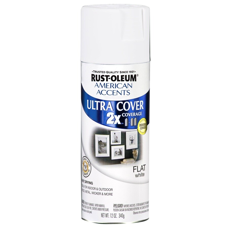 Rust-Oleum 12-oz White Flat Spray Paint at Lowes.com