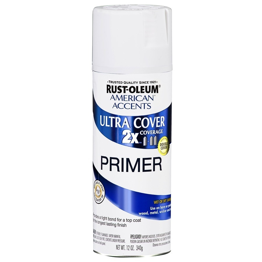 Rust-Oleum White American Accents 2x Ultra Cover Flat Spray Paint - 12 oz