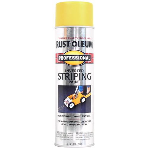 Rust Oleum Striping Matte Yellow Spray Paint NET WT 18 Oz In The