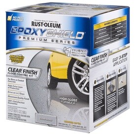 UPC 020066308827 product image for Rust-Oleum EpoxyShield 2-Part Clear High-Gloss Garage Floor Epoxy Kit (Actual Ne | upcitemdb.com