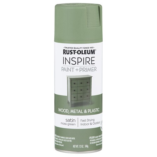 RustOleum Satin Moss Green Spray Paint and Primer In One (Actual Net