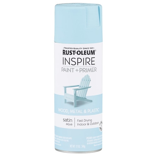 Rust Oleum Satin Aqua Spray Paint And Primer In One NET WT 12 Oz In 020066312510xl