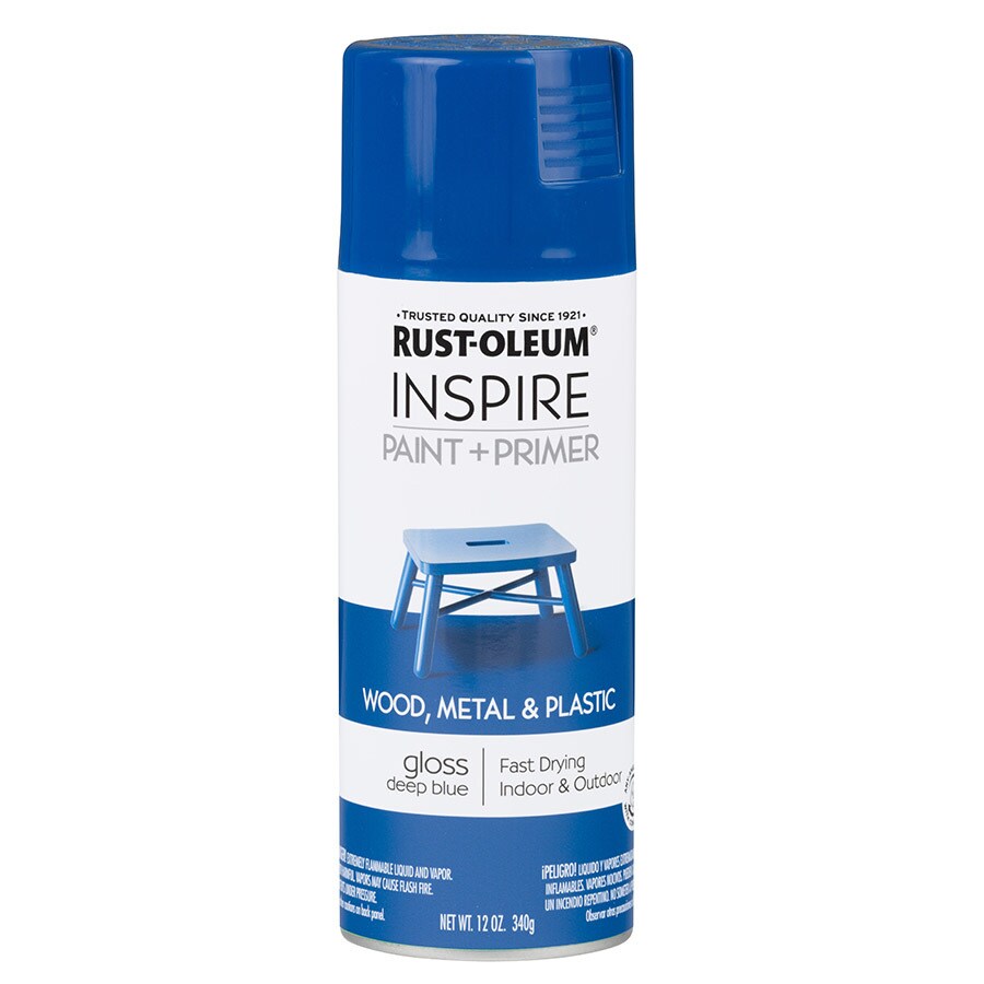 RustOleum Gloss Deep Blue Spray Paint and Primer In One (Actual Net